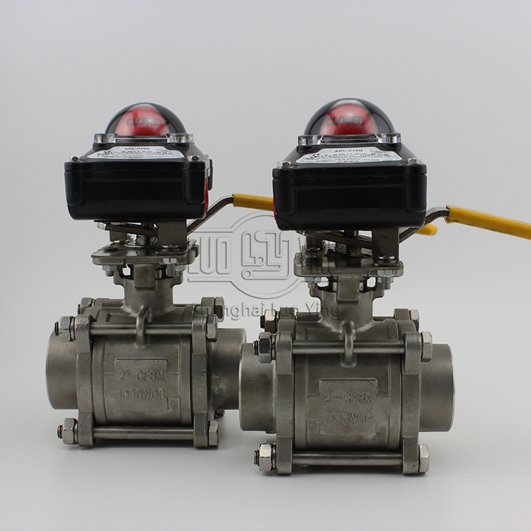Three-piece type flange ball valve