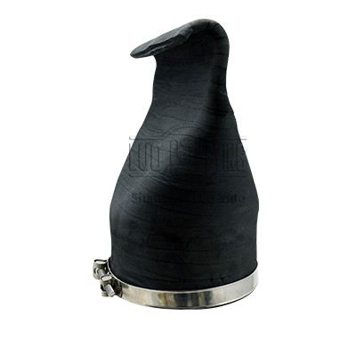 Clamp type integral duckbill check valve